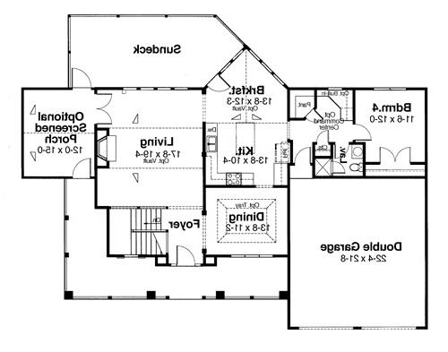 Main Level image of AVERY I House Plan
